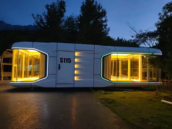 Capsule house Modern Capsule Cabin Hotel Container Home Sleep Pod Outdoor Mobile Tiny House Luxury Capsule House - Image 5