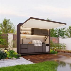Modern Modular Outdoor Kitchen | Custom Outdoor BBQ Kitchen